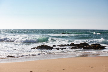 waves crashing