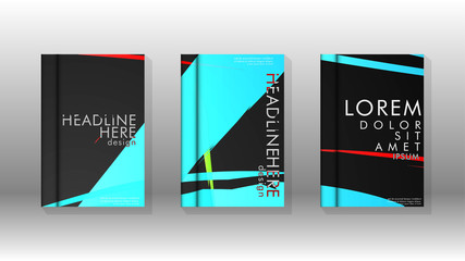 Book Cover colorful geometric backgrounds.