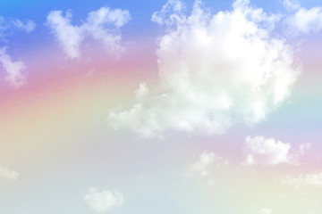 beautiful colorful rainbow in the sky as background