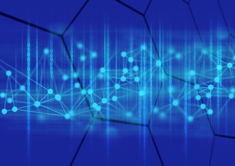 ai internet of thing, network background 3d illustration rendering, data deep learning, robotic science, neuron plexus futuristic, supercomputer, brain technology digital science