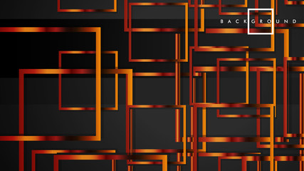 Vector Modern Abstract Squares Backgrounds . with a black and metal color gradient. eps 10 template