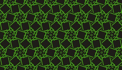 Modern elegant background Triangles, lines.. For your design. Vector seamless pattern in geometric style. Dark Green color.