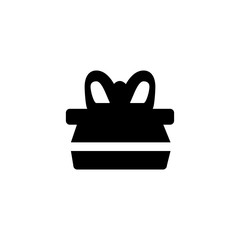 Gift icon. Birthday event symbol