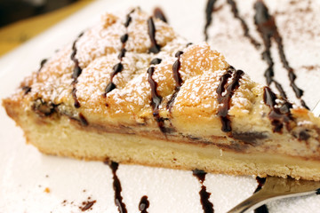crostata di ricotta e cioccolato