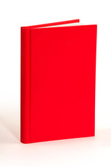 blank red book - clipping path