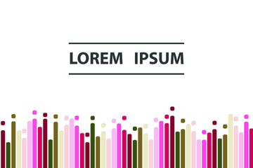Colorful background with different lines. Pattern design for banner, poster, flyer, card, cover, brochure