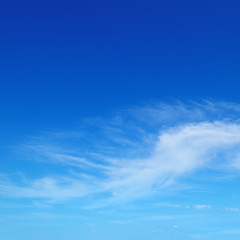 Fototapeta premium Fluffy clouds in the blue sky.