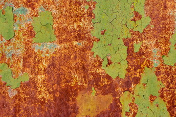 Texture of vintage painted iron wall background