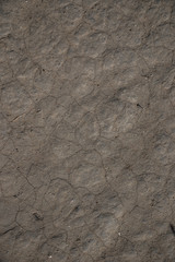 The texture of the cracks on the dry land during a drought