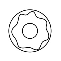 fresh and delicious donut isolated icon