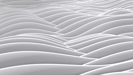 Fototapeten Modern white  wave background for concept design. © igor_shmel