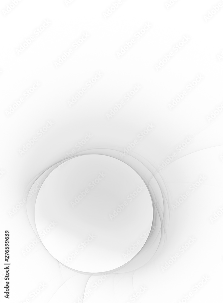 Poster something abstract transparent bodiless essential on a white background