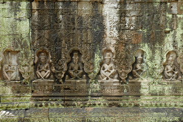 Cambodia, Siem Reap, Angkor, Preah Khan, Hindu Buddhist temple.