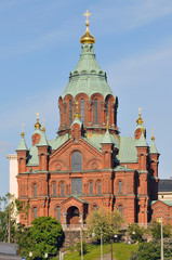 Fototapeta na wymiar Uspensky Cathedral in Helsinki. Finland.
