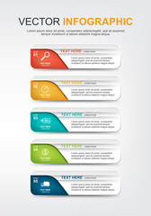 infographic elements design with 5 options