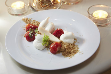 Strawberry Meringue Dessert;Dubai; United Arab Emirates