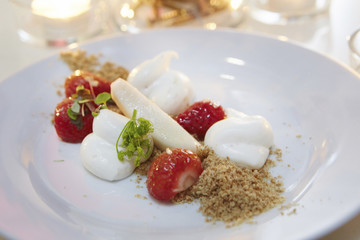 Strawberry Meringue Dessert;Dubai; United Arab Emirates