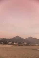 sunset in the desert