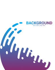 Abstract background with color rounded shapes. Vector illustration