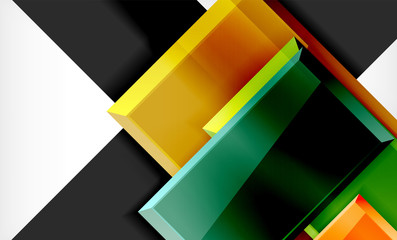 Colorful square and rectangle blocks background