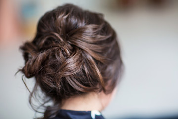 Wedding hairstyle back view
