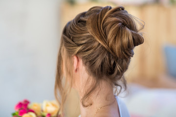 Wedding hairstyle back view