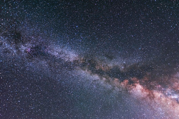 Beautiful milky way galaxy. Space background. Astronomical photo.