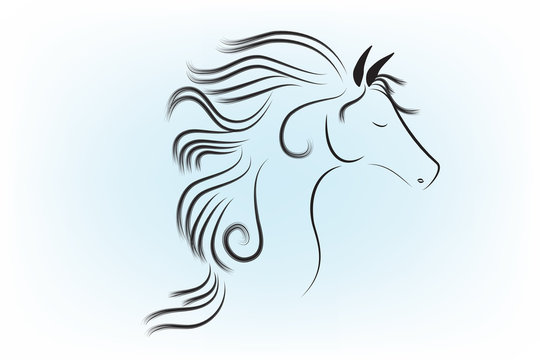 Horse icon logo