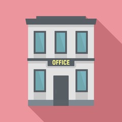 Business office icon. Flat illustration of business office vector icon for web design