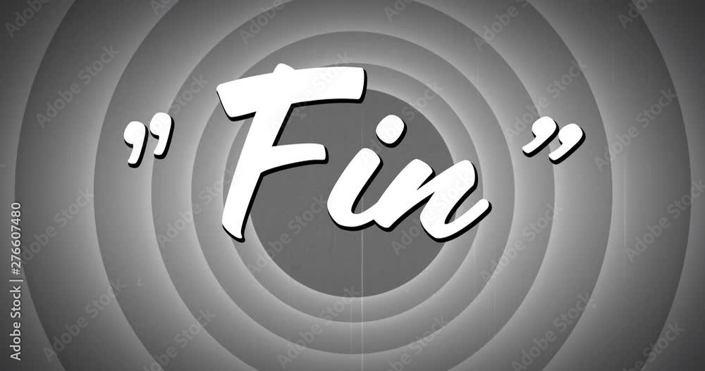 Aufkleber fin text in circle patterns