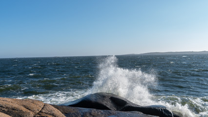 Ytre hvaler, wybrzeże morskie, bałtyk, bałtyckie, fale, norwegia, norway, norge, scandianvia, europa © Dreamnordno