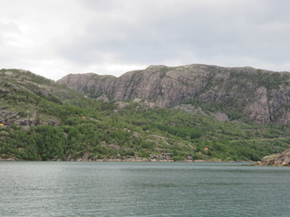 Fototapeta na wymiar Lysefjord bei Stavanger