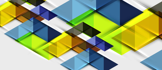 Obraz premium Triangle geometrical modern business presentation design template, abstract pattern for any background