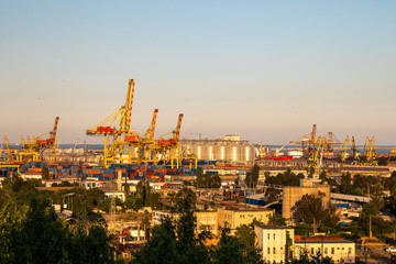 Port Constanta in Constanta town is a largest Romanian harbor