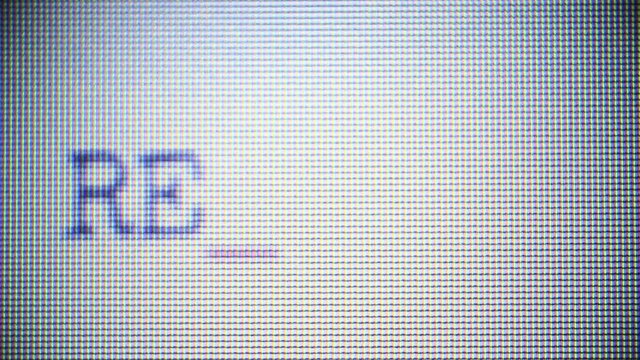 Typing resume on computer screen