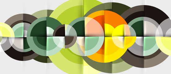 Geometric design abstract background - circles