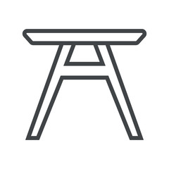Line icon table