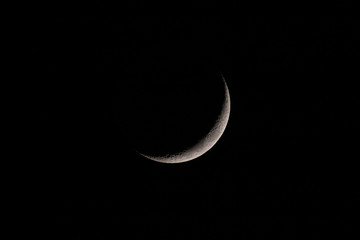 Fototapeta na wymiar Crescent Moon