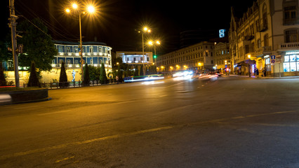 Fototapeta premium night Tbilisi in all its glory