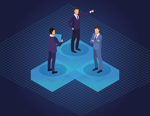 Virtual reality and friends cartoons