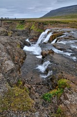 Kolugljufur waterfall on Island
