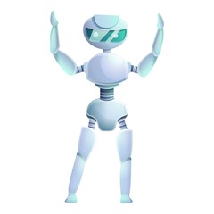 Humanoid icon. Cartoon of humanoid vector icon for web design isolated on white background