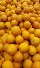 Oranges. Orange fruit. Oranges ready for sale. Juice oranges. Harvesting. oranges on store shelves
