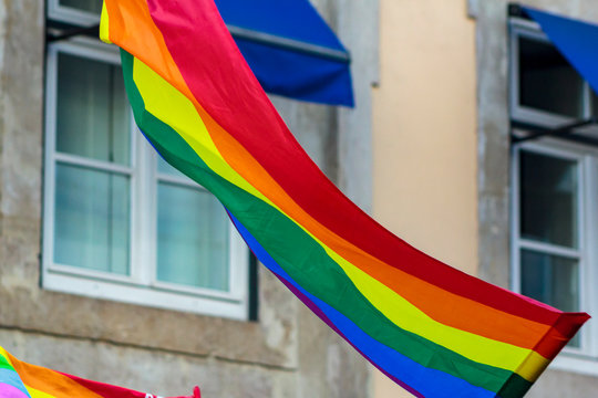 LGBT rainbow pride flag