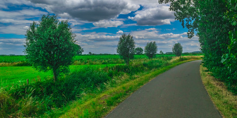 Panoramic view of Dutch Country Road