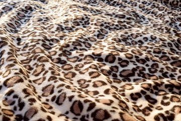 Leopard cat pattern blanket background print fur