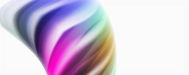 Color flowing waves, liquid conceptual abstract background
