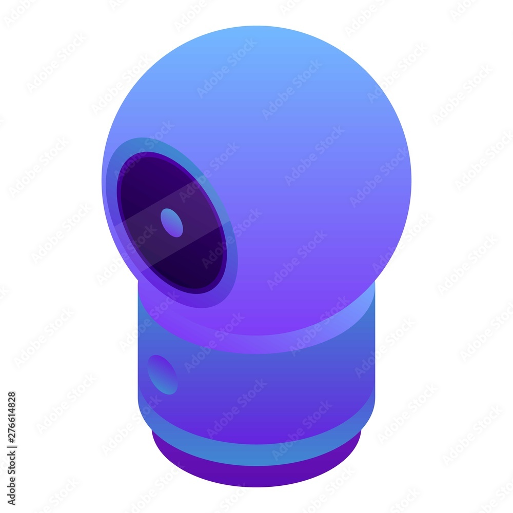 Poster web camera icon. isometric of web camera vector icon for web design isolated on white background