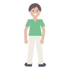 happy young man avatar character