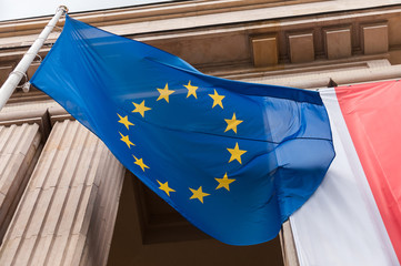 flaga UE - obrazy, fototapety, plakaty